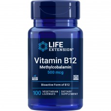 Life Extension Vitamin B12 Methylcobalamin 500mcg, 100 vegetarian lozenges